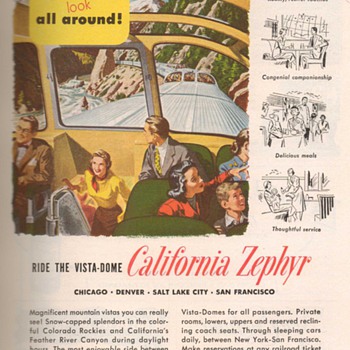 1951 - Western Pacific Railroad Advertisements