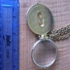 Gold Magnifying Glass Pendant + chain