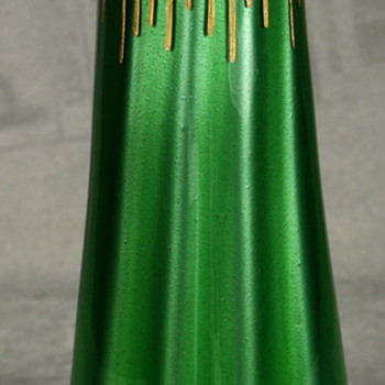 LOETZ GILDED GREEN METALLIN VASE
