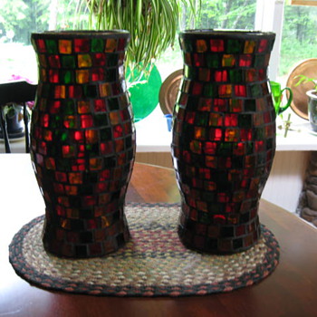 candle things of stain glass ....