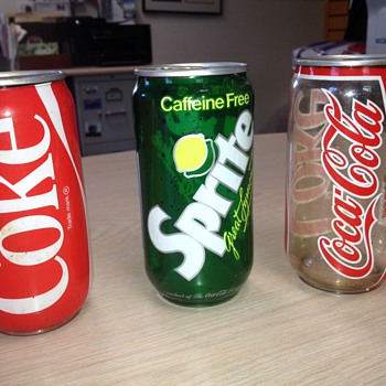 Plastic Coca-Cola and Sprite "cans"- experimental?