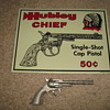 Hubley Chief  Tin Sign and Cap Gun
