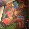 Abstract unusual surreal painting 5ft x 5ft