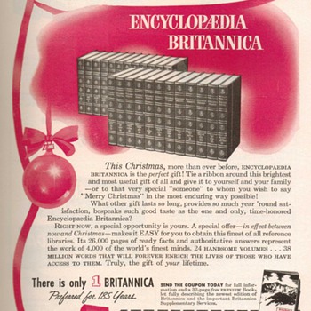 1952 - Encyclopædia Britannica Advertisement - Advertising