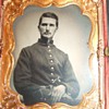 Civil War soldier with Colt pistol