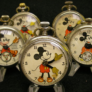 Unusual Mickey Mouse Pocket Watch - Maker/Period Unknown - Pocket Watches
