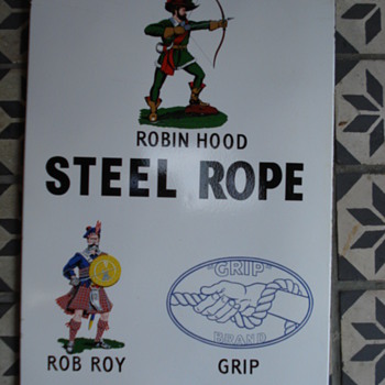 fifties porcelain sign from robin hood awsome - Advertising