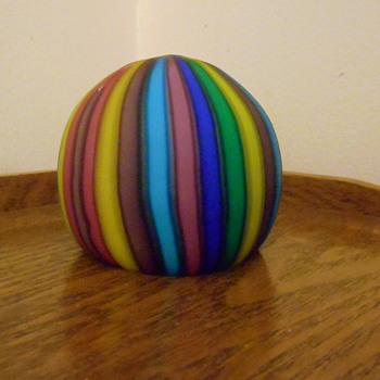 Vintage Art Glass Paperweight - Art Glass