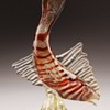 vintage murano glass fish with gold specks