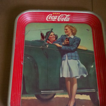 coke metal tray