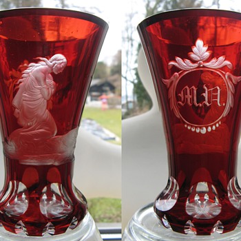 Bohemian Beaker Engraver possible A. H. Pfeiffer 1860