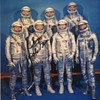 John Glenn Original Signed Photo of Mercury Spaceflight Crew