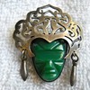 MEXICO STERLING FACE MASK BROOCH