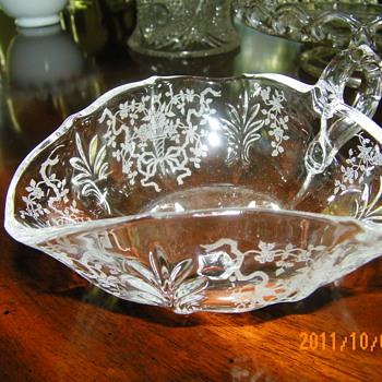 Triangle Nappie - Fostoria Navarre? - Glassware