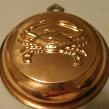 Old Dutch Copper Seafood Molds - Kitchen
