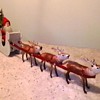 1920's-1930's German Santa with Sleigh and Reindeer