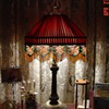 Hand Made Lamp Shade...Fabric and Beads
