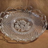 Glassware with carved frosted rose