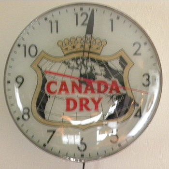 My Dads 1956 Canada Dry Pam Clock - Clocks