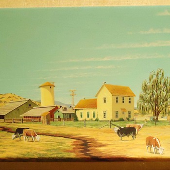 Painting by Maxi, His first and maybe only. Worked years on it. It won a North Calif. contest and he I believe got $1000.