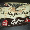 Maryland and Club Coffee Advertising Glass
