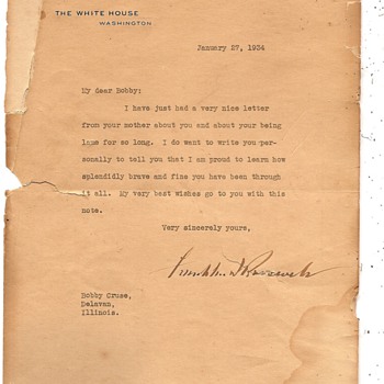 Letter from a president - Paper