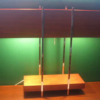 Mid Century Mahogany Lamp Danish