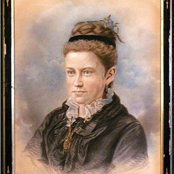 1871 Portrait of a Young Woman by Frank Pearsall, Brooklyn Photographer