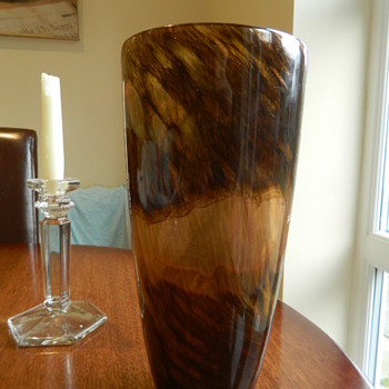 Large Gold Aventurine Murano Vase ? - Art Glass