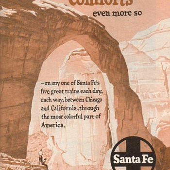 1952 - Sante Fe Railroad Advertisement