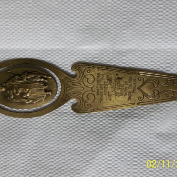 Brass Bookmark