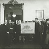 Dorsey Doniphan Presenting the First PWAP Painting Completed in Washington, D.C., to Treasury Officials, 1934