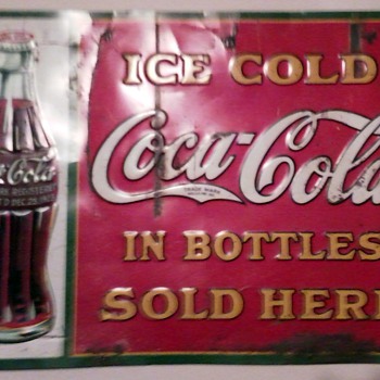 Unknown Coca Cola Sign 