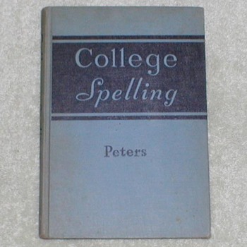 1940 College Spelling Textbook - Books