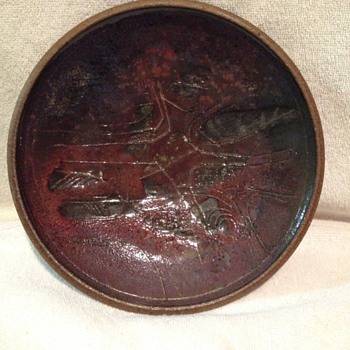 Rising Fawn Plate - Art Pottery