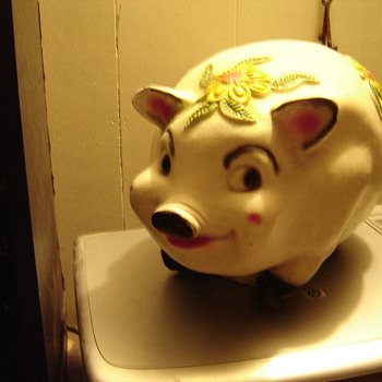 Huge Chalk Piggy Bank