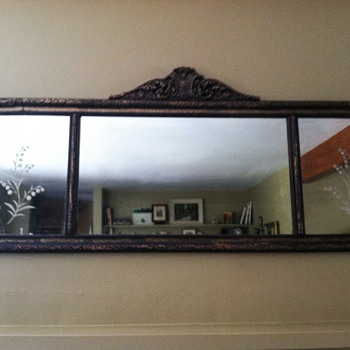 Antique mantel mirror - mission accomplished - Furniture