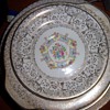 1953 Warranted 22k gold dining set - Parisian by Royal - Floral - 42 pieces