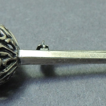 Sterling Silver Sword Pin - MARKED STERLING