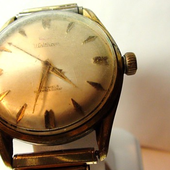 Waltham Watch Vintage Gold Plated Working ShockResistant AGE Please Advise? - Wristwatches