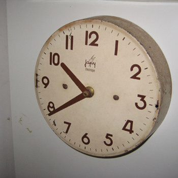 Vintage 50's French Japy Electrique transistor wall clock. - Clocks