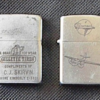 Vintage Zippos 1950s - Tobacciana
