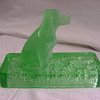 Green GLASS Paperweight DOG Cocker Spaniel  MYSTERY