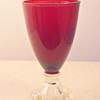 Anchor Hocking "BOOPIE" Ruby Red Goblet x3