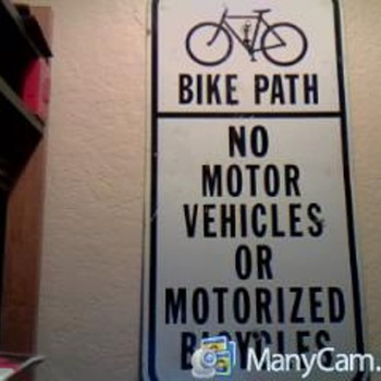 bike path sign