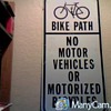 bike path sign