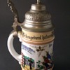 Imperial German beer stein of Reservist Kaiserman 