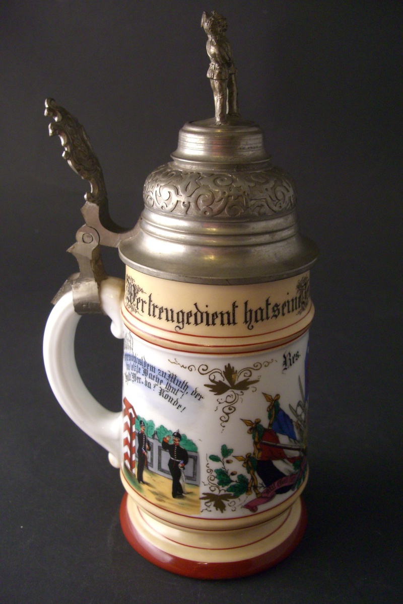 Imperial German beer stein of Reservist Kaiserman Collectors Weekly