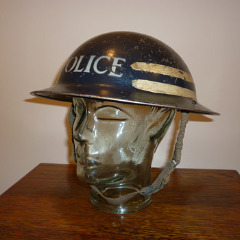 British WWII Police Sergeant steel helmet - Military and Wartime