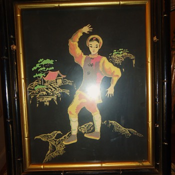 Mid Century modern Asian paintings, Maybe! haha! need help - Asian